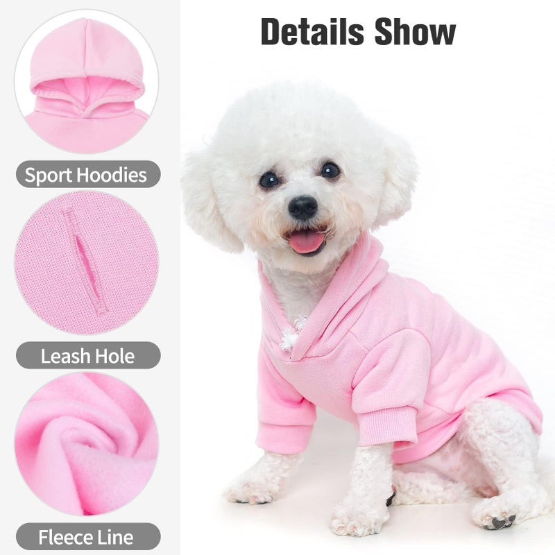 BINGPET Dog Hoodies - Fleece Lined Fall Dog Puppy Sweatshirt Soft Warm Sweater Winter Hooded Clothes for Small Medium Large Dogs & Cats - Image 2